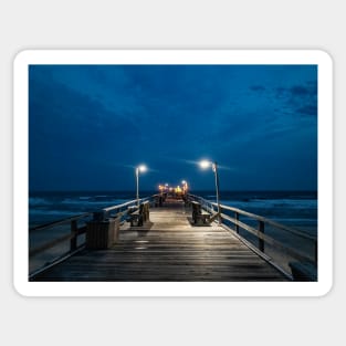 Evening On the Pier Sticker